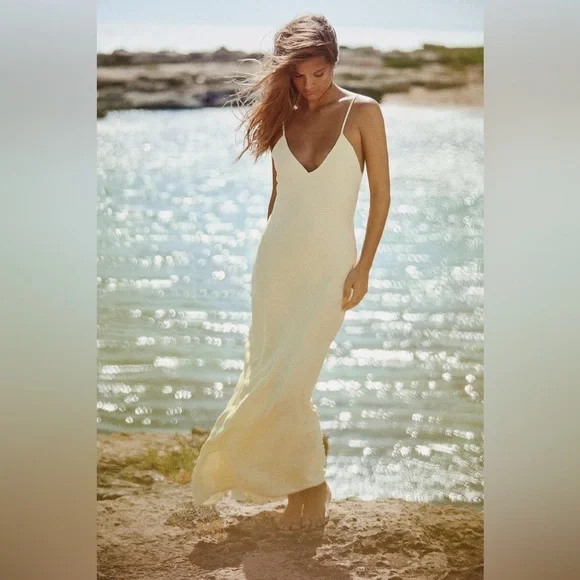 Zara Satin Slip Dress XS - Picture 1 of 11